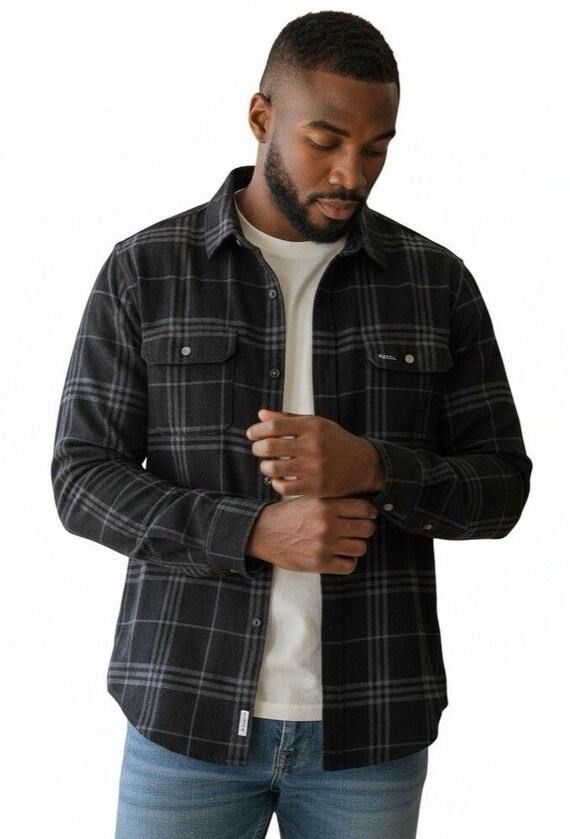 lrg dress shirts LRG Lifted Research Group Good School Shirt Mens 3XL Tan Green Plaid Streetwear