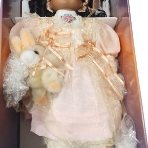 Ashley Bell Fine Bisque Porcelain Doll African American Dee 472 w/Certificate