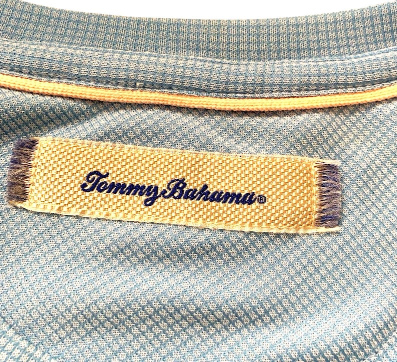 Camisa Tommy Bahama para hombre, talla XL, mezcla de modal y poliéster, color azul, Dadcore Resort, VTG imagen 5