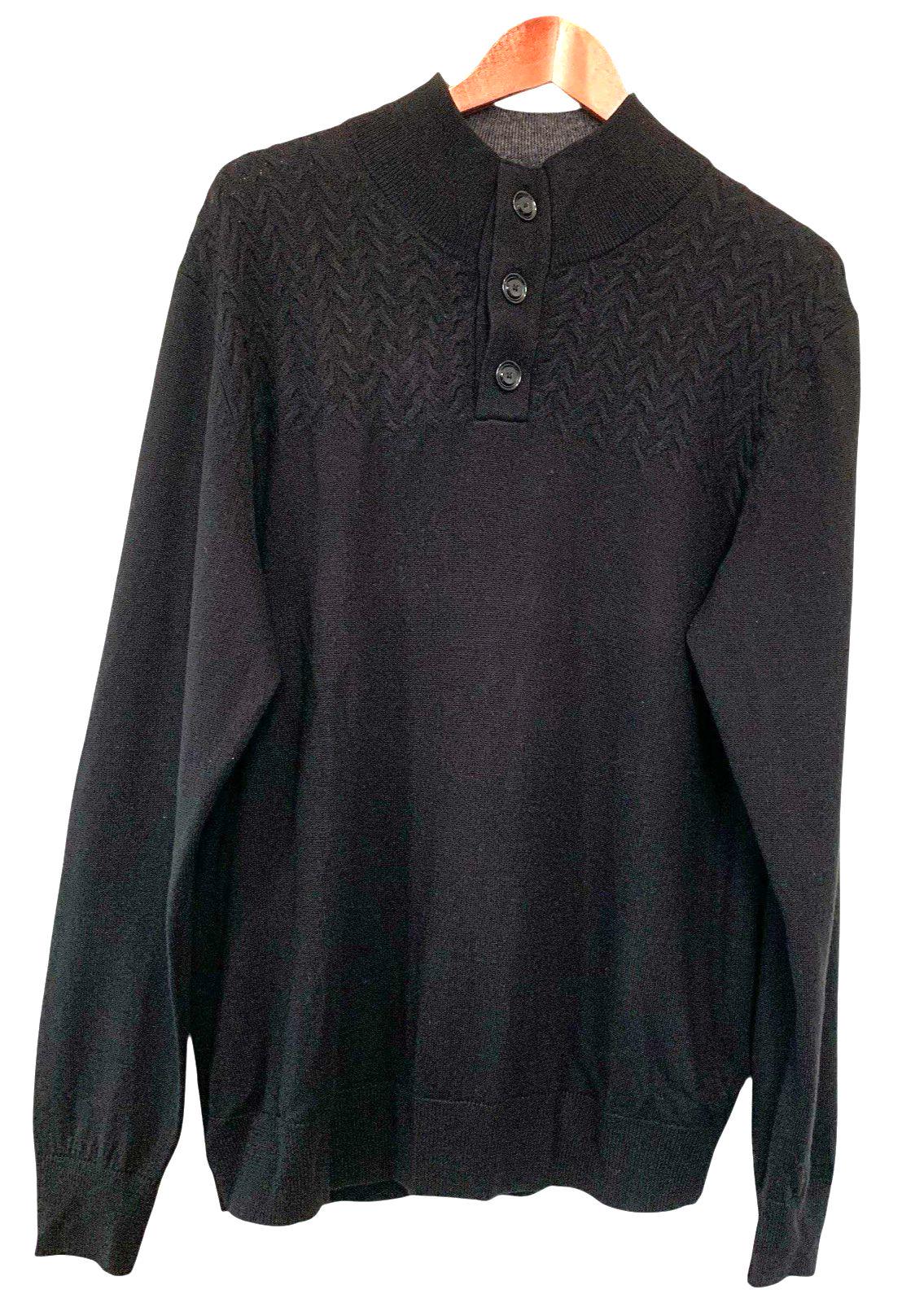 Pull Homme TURNBURY En Laine Mérinos Extra Fine, Marron, Col V, Manches Longues, Taille L