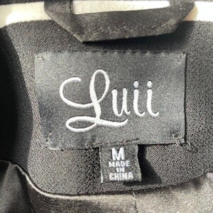 Veste Luii Anthropologie Femme M Col large à rayures noires et blanches image 6