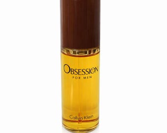 Vintage Calvin Klein Obsession for Men Eau de Toilette Spray 0.5 FL .OZ 1990er Jahre