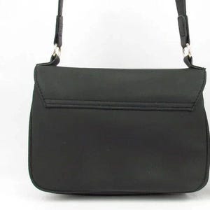 Versace Parfums Black Matte & Gold Greek Key Strap Crossbody Flap Bag Club Night image 11