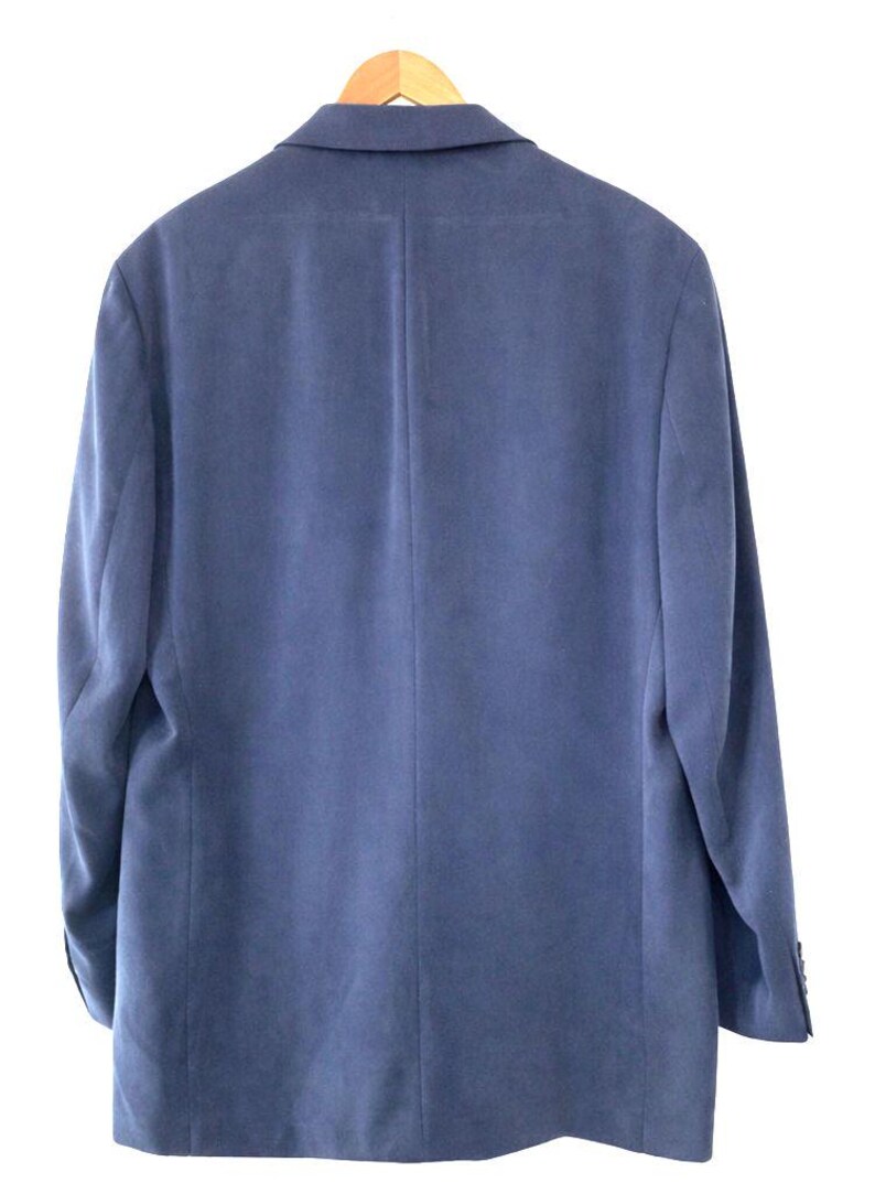 Ralph Lauren Blazer Herren 42L Pulverblau 100% Tencel Jacke Sport Mantel Bild 3
