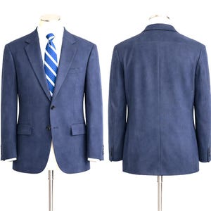 Ralph Lauren Blazer Herren 42L Pulverblau 100% Tencel Jacke Sport Mantel Bild 1