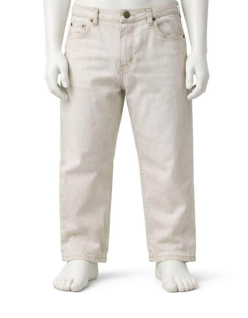 Pantalones vaqueros Wrangler 13MWZTN para hombre, talla 36x30, color beige tostado, corte vaquero, estilo western desgastado. imagen 1
