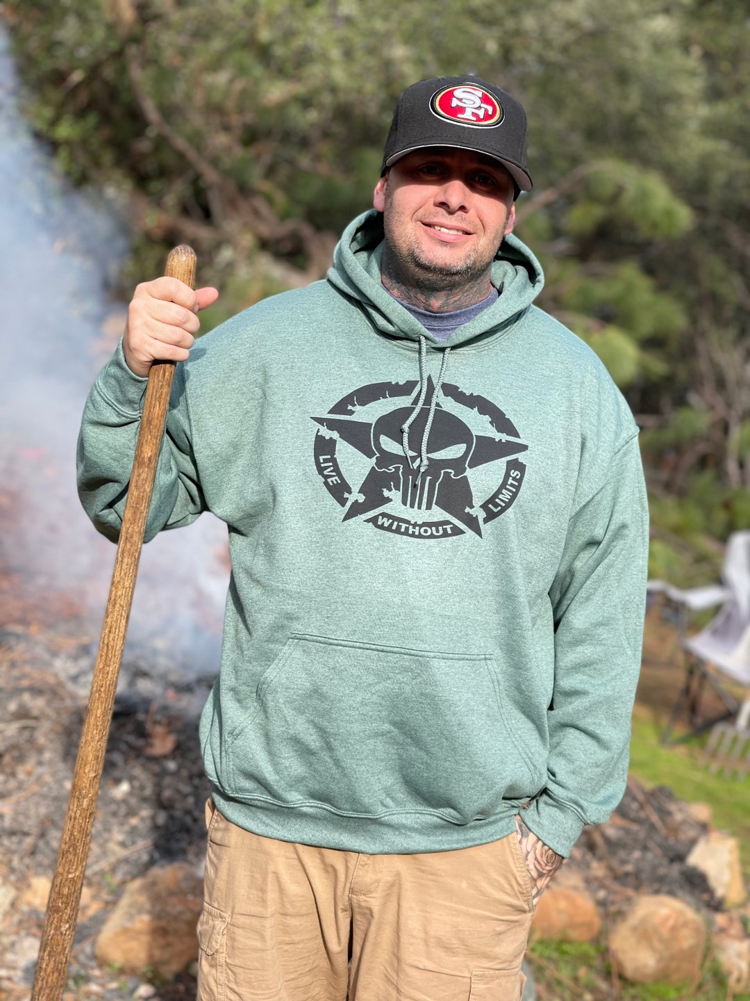 Hoodie without clearance cap