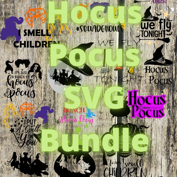 60+ Witch SVG Bundle | Hoc us Pocus SVG Bundle | Halloween | Halloween Movie