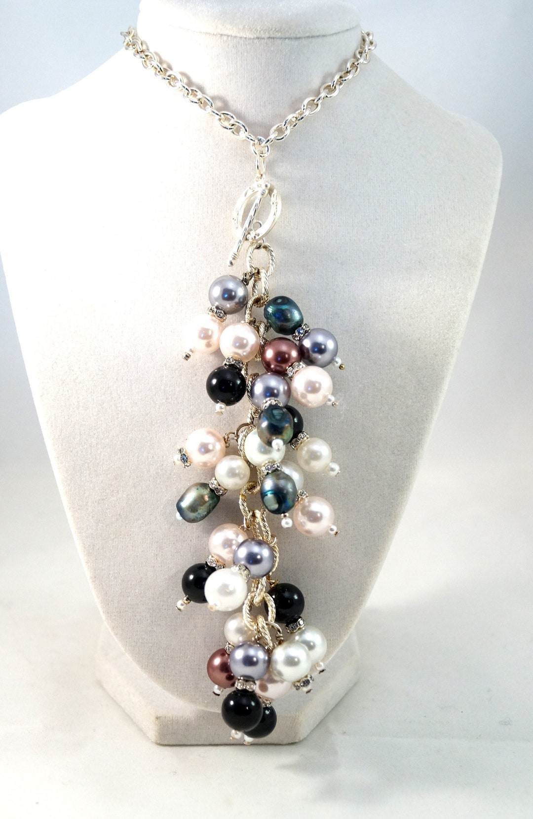 Scar Jewelry Necklace. One of a Kind Handmade Waterfall Necklace to