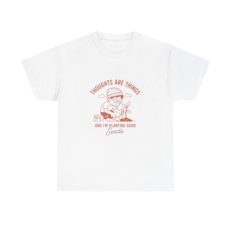 Vintage T Shirt Positive Vibes Shirt, Motivational t-shirt, Inspirational t-shirt, Gardening Gifts, Retro Summer t-shirt, Mental Health image 2