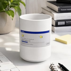 Mental Stability ZIP Funny Retro Computer Windows Progress Bar mug | Retro Computer Error Interface Ceramic Mug