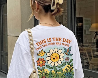 Funny Christian t shirts for women Psalm-Inspired, Christian Tee, Inspirational, Faith-Based Apparel, Summer Faith Trendy Retro Vintage
