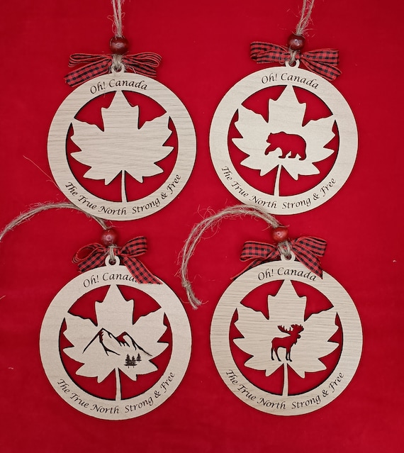 Ornaments -Oh Canada - Digital file, svg, Glowforge