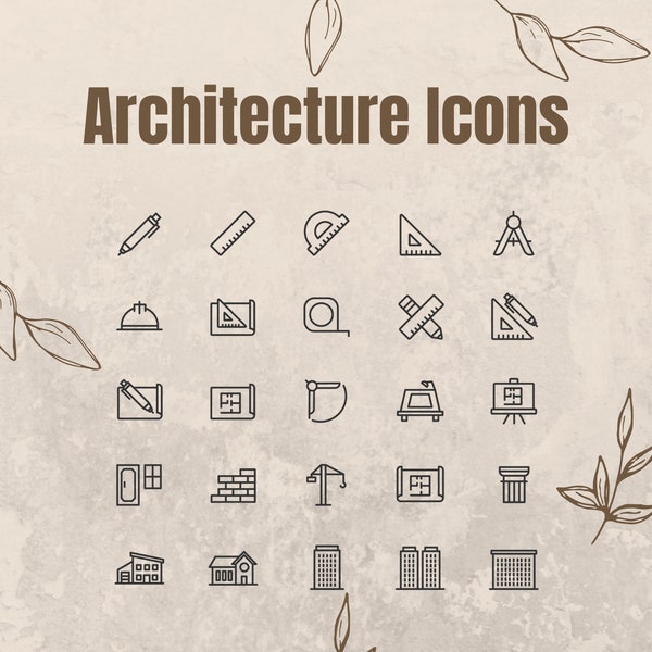 Simple Architecture Icons / Architectural Shapes