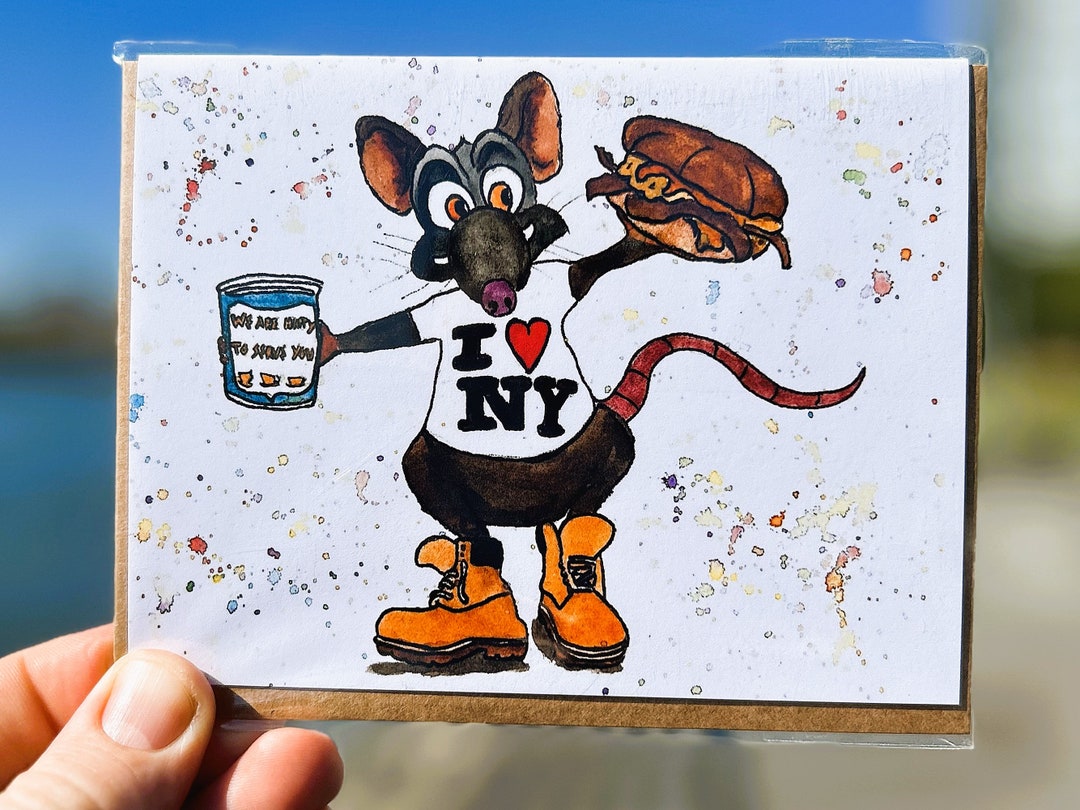 Bodega Rat Greeting Card: NYC Art, Blank Inside - Etsy