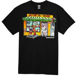 The Bodega Scene – NYC Tee by Johnnerdraws