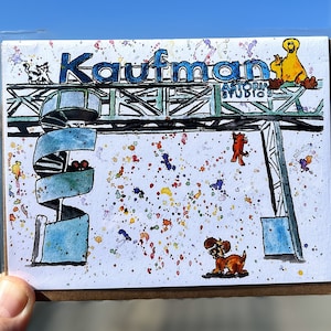 Carte de voeux Kaufman Astoria Studios/ Queens art/New York City Art/illustration à la main/ carte vierge/ Illustration New York/Cadeau New York