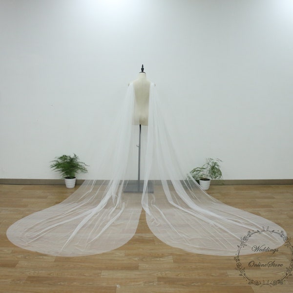 Detachable Tulle Bridal Wings, Shoulder Wing, Minimalist Wedding Cape, Bridal Wing, Long Elegant Wedding Wing, Beach Cape Veil, 121 Color
