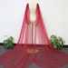 Detachable Wine Red Tulle Bridal Wings , Beach Bridal Cape Veil , Shoulder Wing, Minimalist Wedding Cape