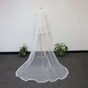 Velo colorete de hadas, velo de boda minimalista de color sólido, velo nupcial de 121 colores, velo simple pero elegante, velo catedral marfil con peine