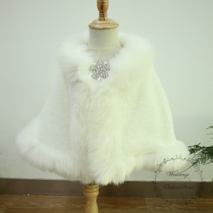 Childrens fur shrugs for weddings sales