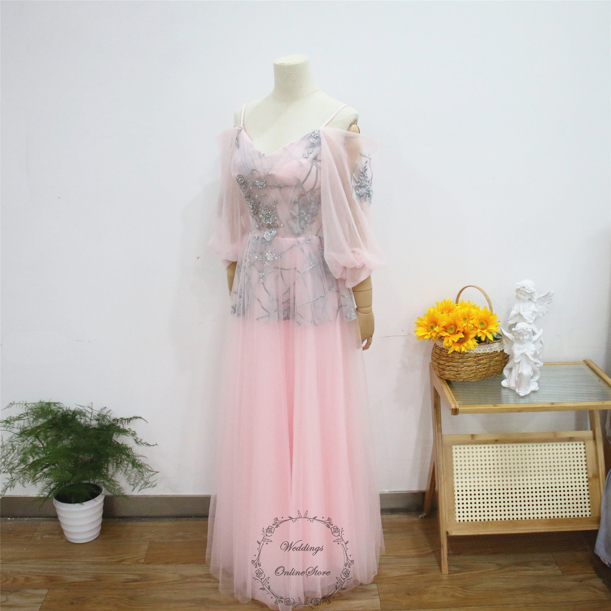 light pink spaghetti strap prom dress Pink Satin Spaghetti Strap High Low Simple Prom Dresses,PD00324 AlineBridal