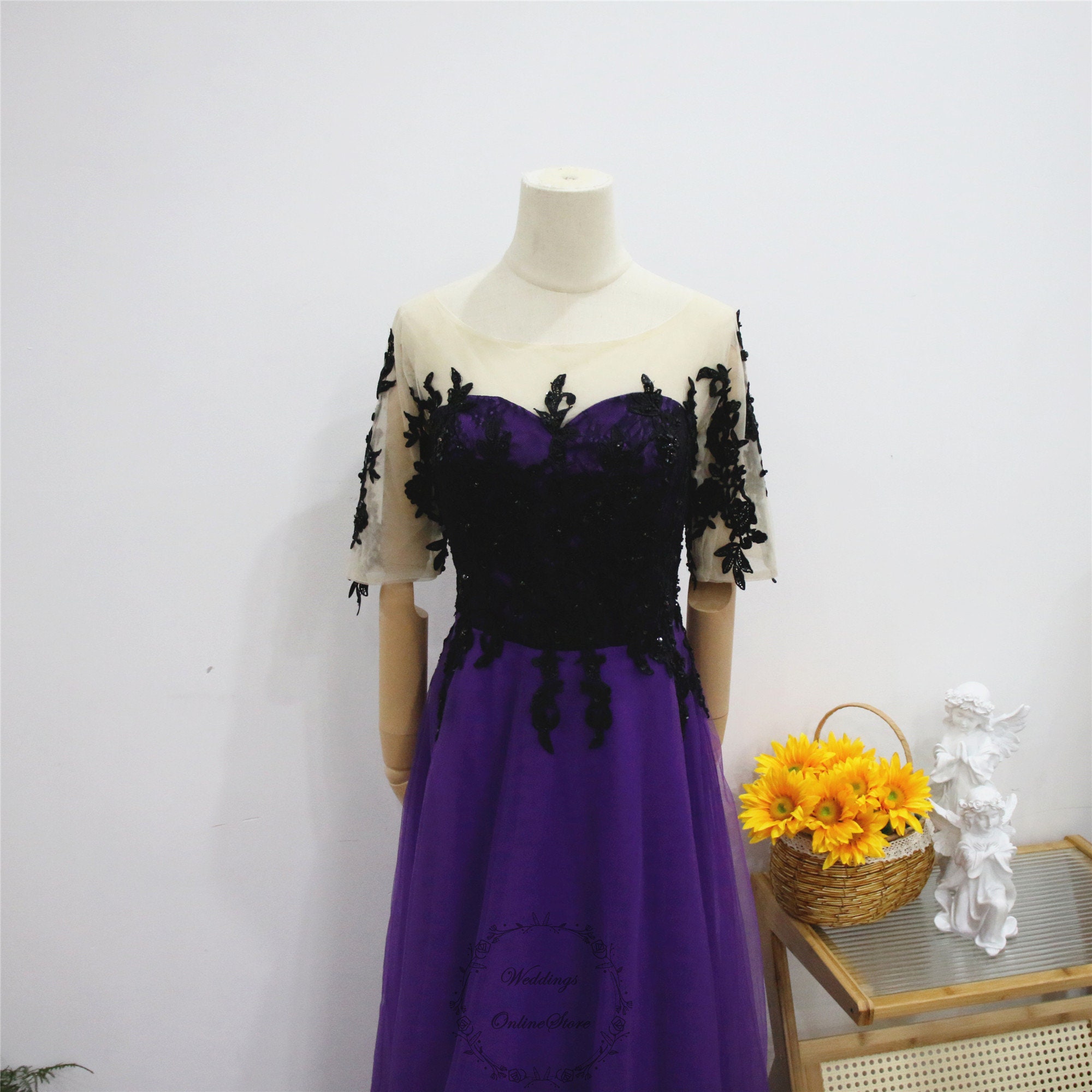 black and purple homecoming dresses Purple V Neck Short Prom Dresses, Short Formal Homecoming Dresses fg62 –  formalgowns main image 1