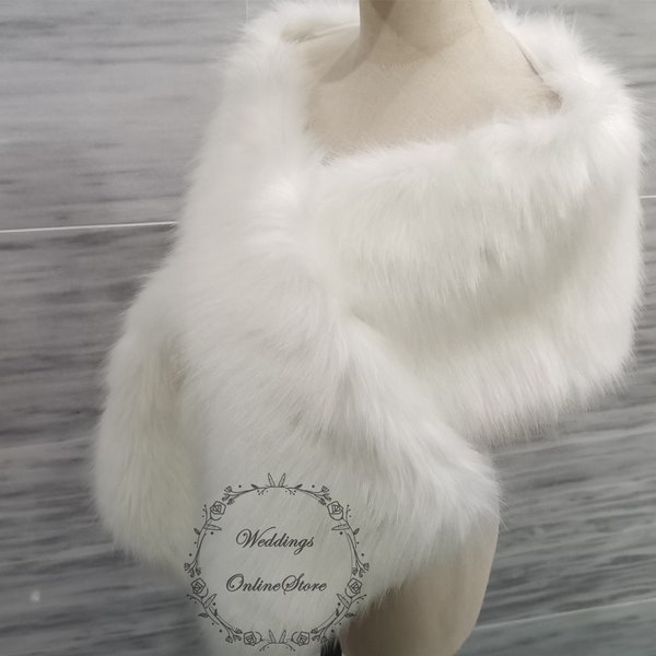 bridal shawl fur