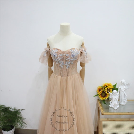 slim fit dress slacks Champagne Lace Top Spaghetti Straps A line Tulle Prom Dress Graduation Dress