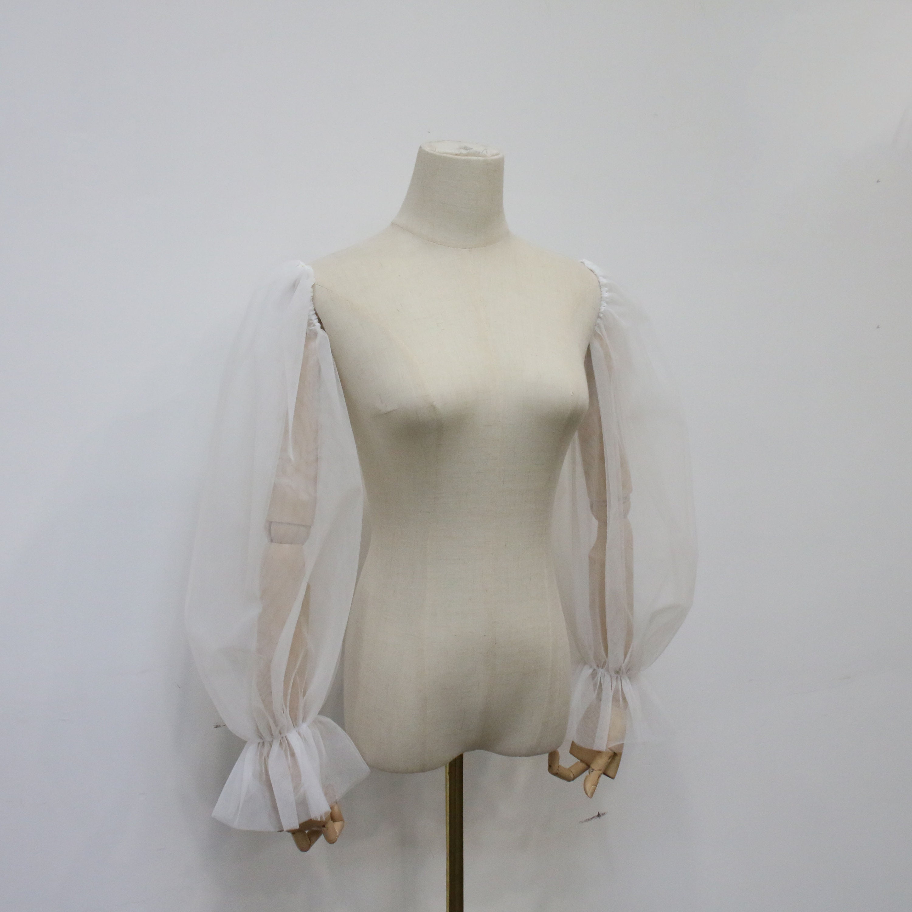 Ivory Long Sleeve, Fairy Ruffle Sleeve, Detachable Solid Color Wedding ...
