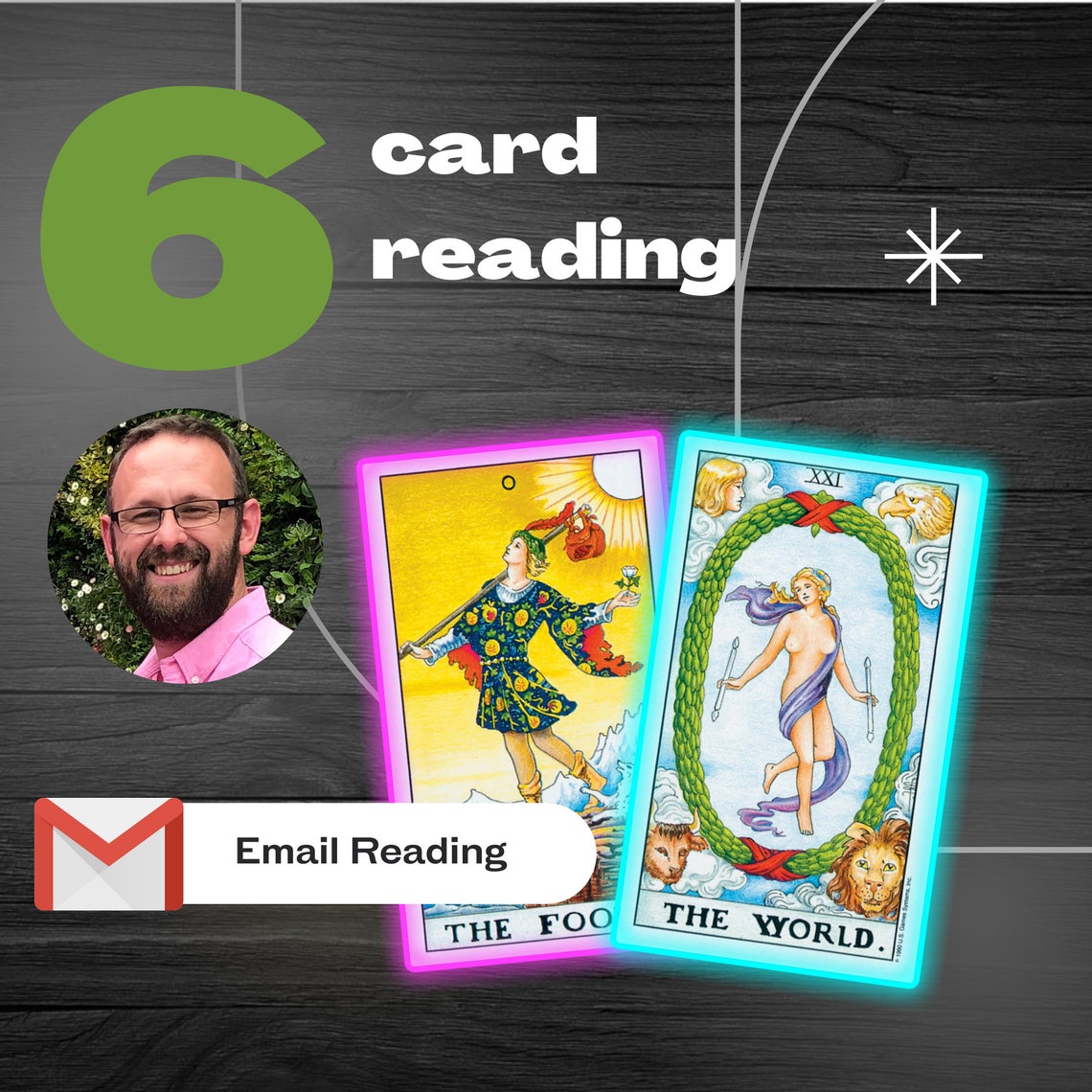 6 Card Tarot Reading Email Etsy