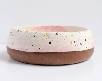 Decorative Unique Terrazzo Handcrafted Bowl | Chunky Dish | Concrete Bowl | Display Bowl | Housewarming