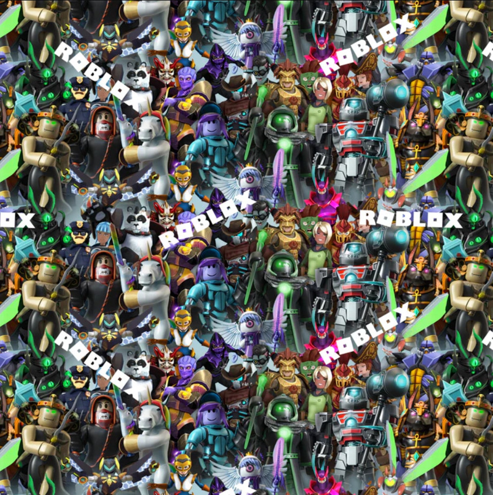 Roblox Wrapping Paper Roblox Gift Wrap Roblox Paper Roblox - Etsy