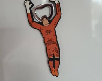 Fancy magnetic Goalkeeper bottle opener
