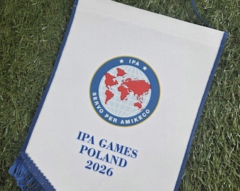 Fanion Vintage FFF District De L'Isère - Football Français - Années Avant 2000 - Comme Neuf