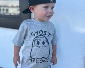 Ghost Malone | Baby Toddler Halloween Top | Kids Halloween Tshirt