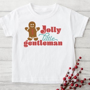 Jolly Gentleman | Toddler Christmas T-shirt | Boys Clothing