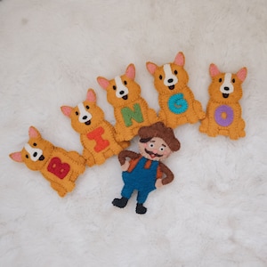 BINGO Finger Puppet | Felt Finger Puppet, Animal Finger Puppet, Handmade Gift, Learning Toy, Waldorf Toy, Montessori Toy, Storytelling, Dog
