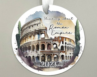 Thinking About the Roman Empire Christmas Ornament