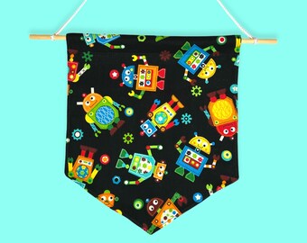 Robot Minimalist Wall Hanging, Room Decor, Home Decor, Nursery