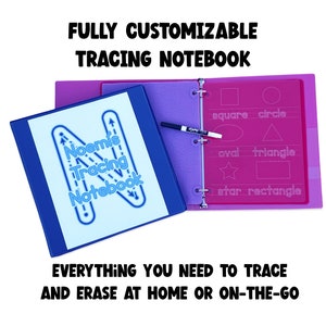 Custom Acrylic Tracing Notebook - Complete Bundle - Teaching Homeschooling Writing Practice Workbook