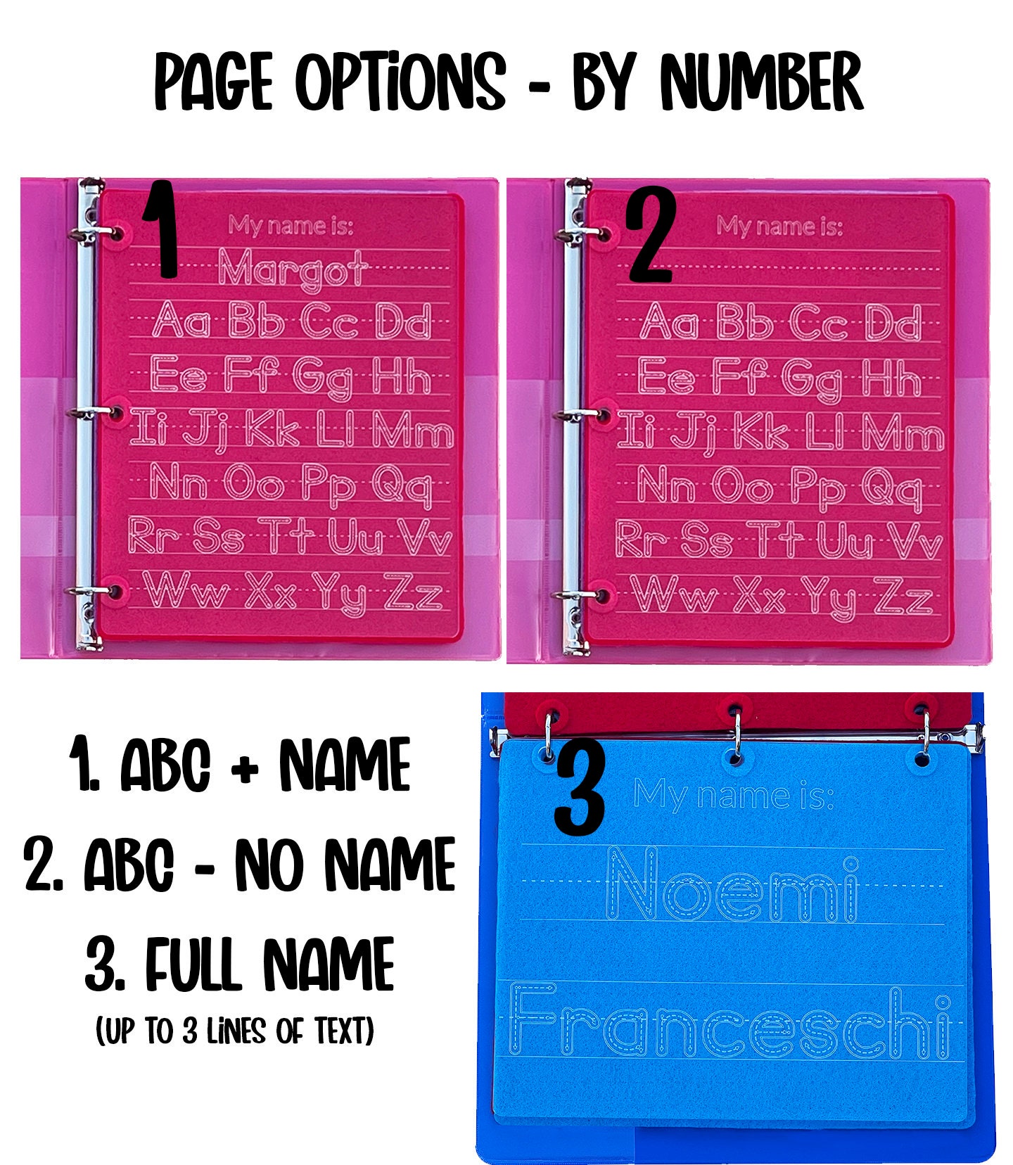 Custom Acrylic Tracing Notebook Complete Bundle Teaching Etsy