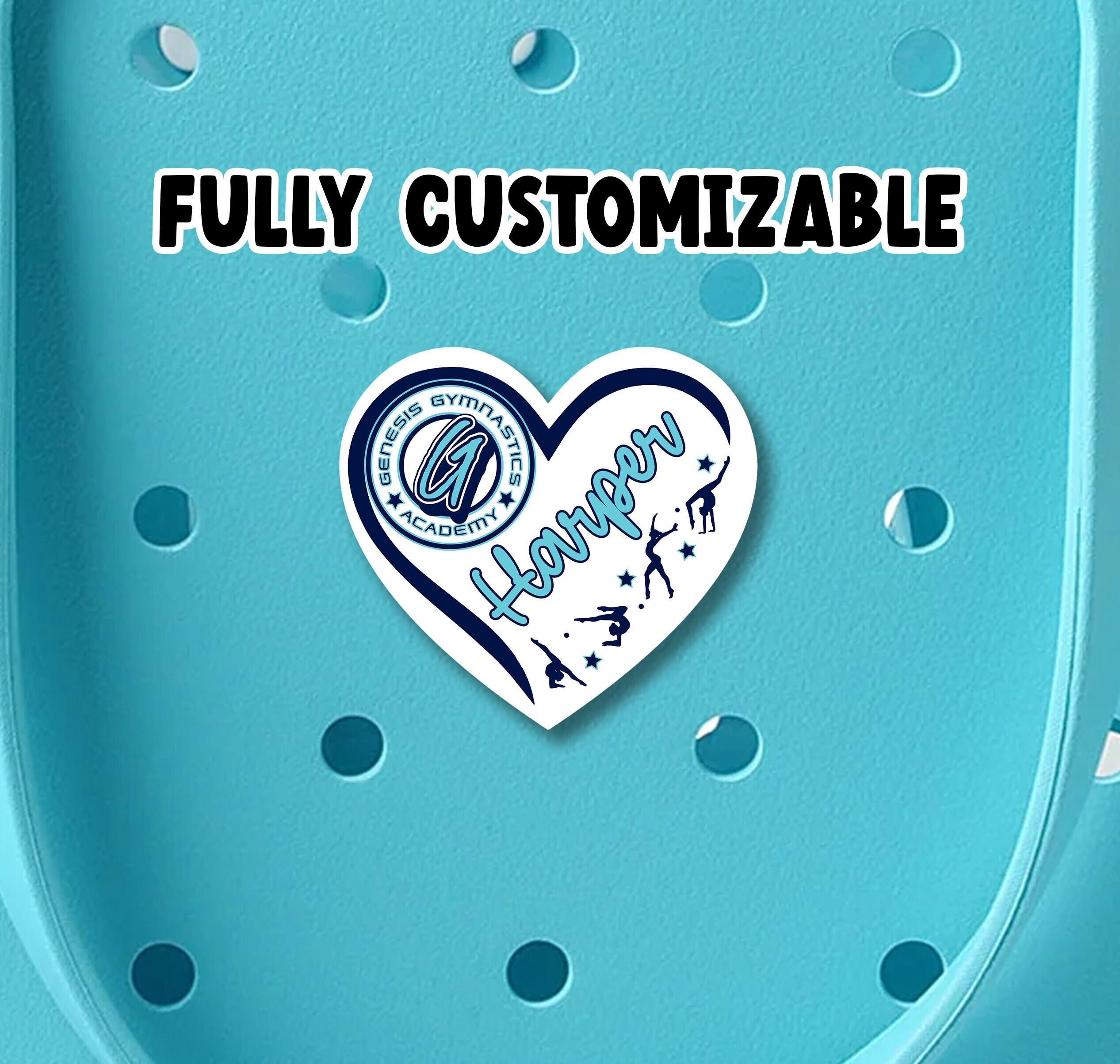 Fully Customizable Girls Gymnastics Bogg Bag Bit Charm