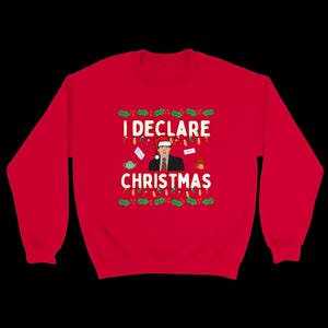 I Declare Christmas - Jumper - Funny Christmas sweater - Office USA fan gift - Michael Scott Dwight - Festive Seasonal - Office humour