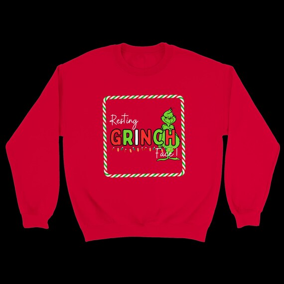Grinch Face a riposo Maglione divertente maglione di Natale
