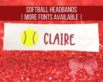 Personalisiertes Softball-Stirnband, personalisiertes Softball-Stirnband