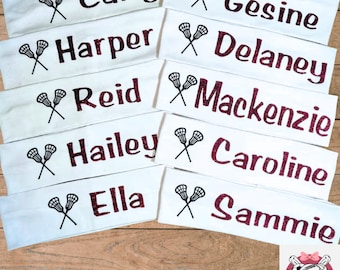 Lacrosse Headband | Personalized Lacrosse Headband | Lacrosse Hair Accessories | Lacrosse Team Gift | LAX