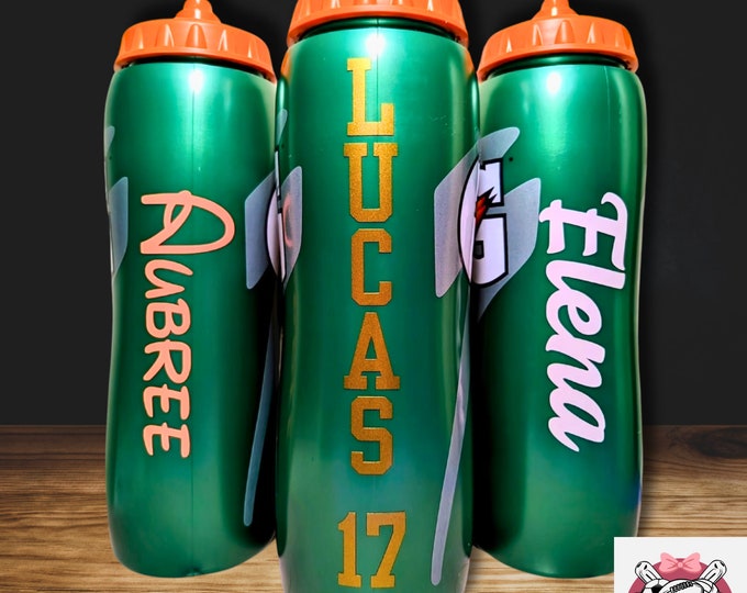 Personalized Gatorade Bottle | Custom Water Bottle | Sports Team Gifts | Personalized Sports Bottle | Personalized Kids Bottle