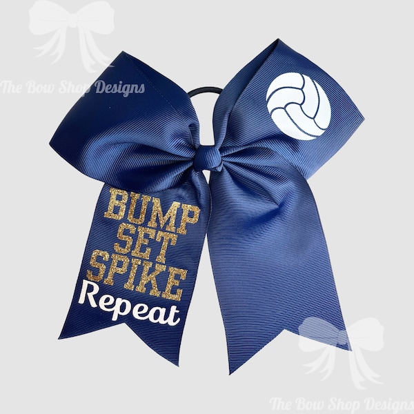 Volleyball Hair Bows Etsy