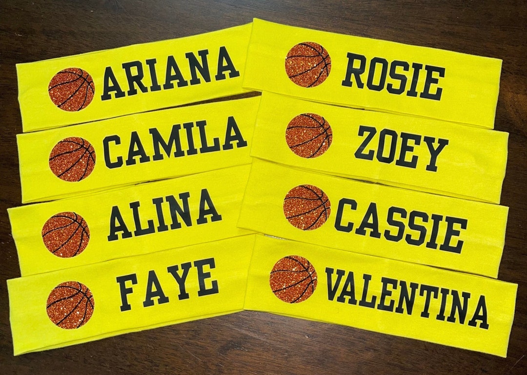Custom Basketball Headband Personalized Basketball Headband Etsy